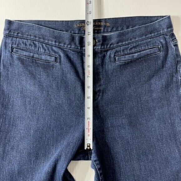 Lauren Jeans Co Ralph Lauren Jeans Womens Blue Zip Ankle Size 10 - Picture 4 of 8